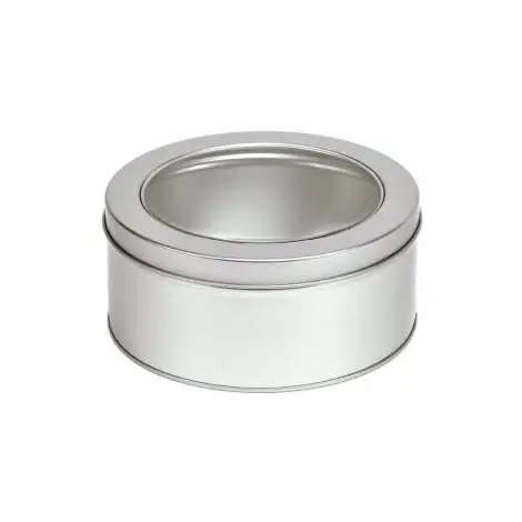Contenitore Tondo in Argento con Coperchio - 100grs