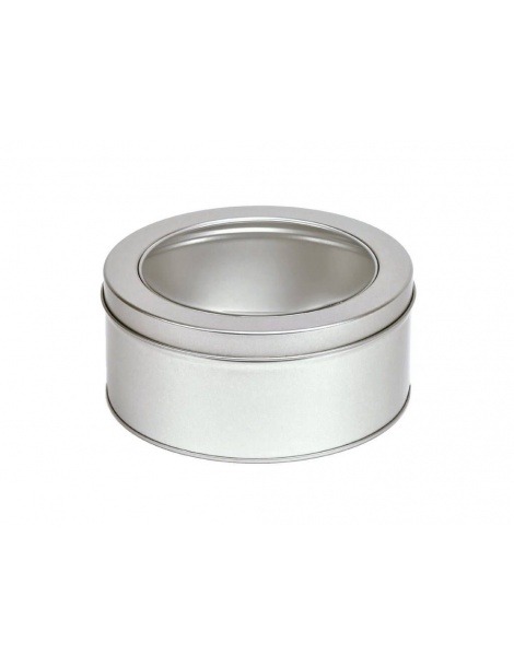 Kanister Runde Silber-mit Deckel - 100grs