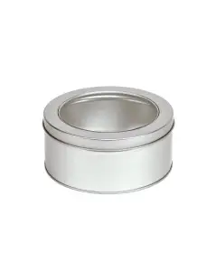 Contenitore Tondo in Argento con Coperchio - 100grs