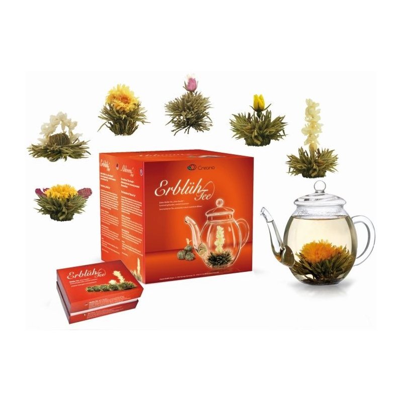 Teaset Abloom - 1 Teapot + 6 Blooming Teas