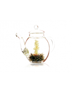 Teaset Teekanne mit 6 Blumen-Tee