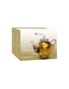 Bule de Vidro Duplo - Diamante Design 800ml