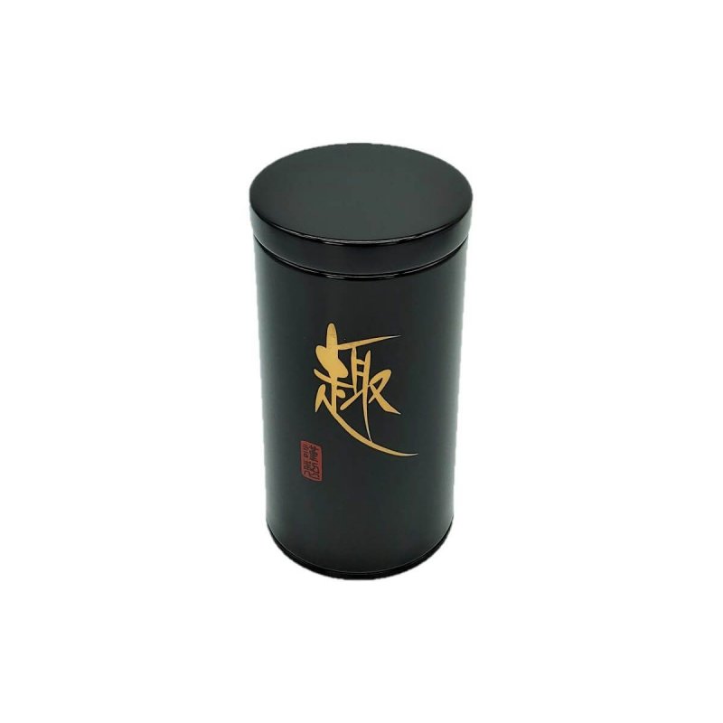 Japanese Tea Canister Black with lid