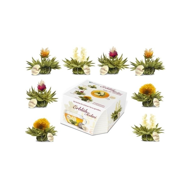 Caixa Tealini com 8 Flores de Chá