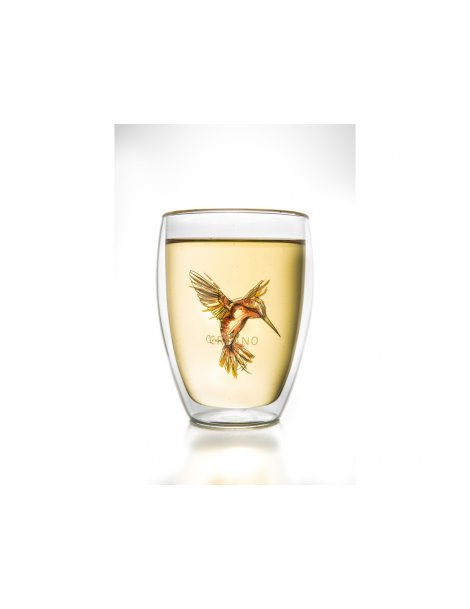 Tasse Doppel-Glas Creano - Hummingbird Rot