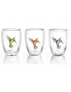Sammlung von Tassen Hummingbird