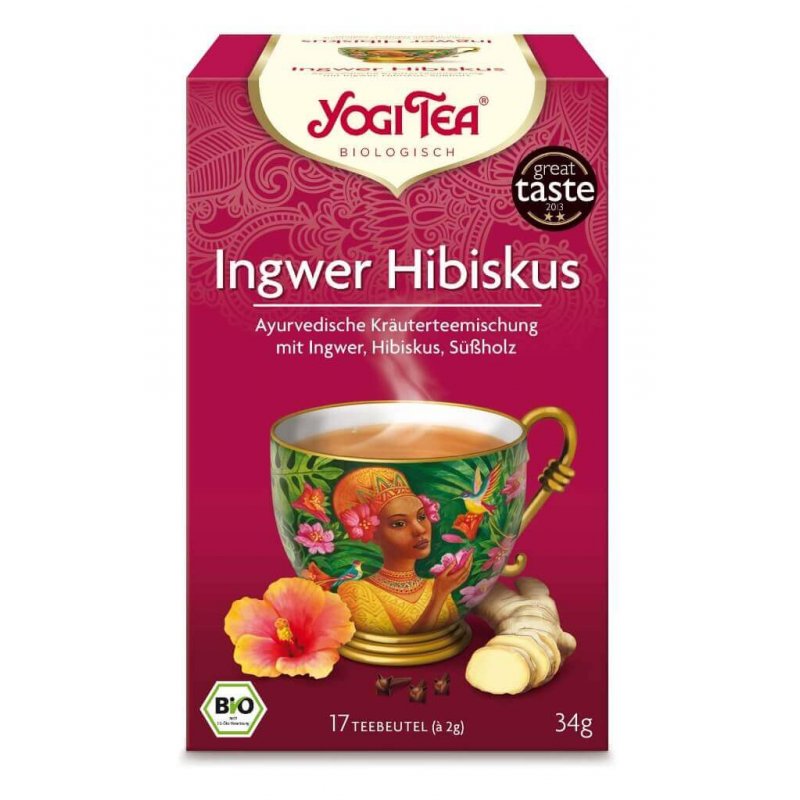 Yogi Tea Jengibre y Hibisco...
