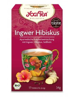 Yogi Tea Gengibre e Hibisco Bio - 17 Saquetas