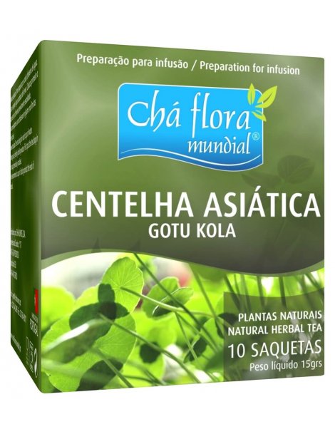 Chá de Centelha Asiática em Saquetas - Centella - Gotu Kola