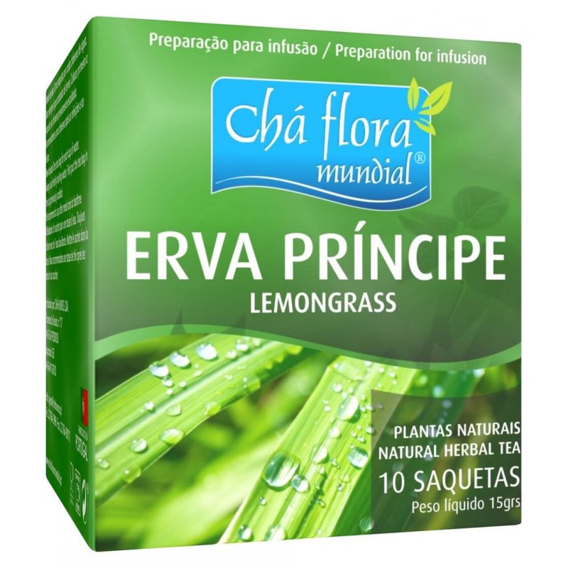 Chá de Erva-Príncipe em Saquetas - Chá Príncipe - Cymbopogon citratus