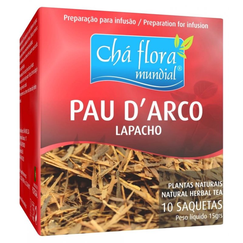 Chá de Pau D'Arco em Saquetas - Ipê-roxo - Lapacho - Tabebuia