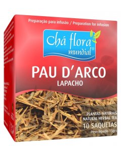 Chá de Pau D'Arco em Saquetas - Ipê-roxo - Lapacho - Tabebuia