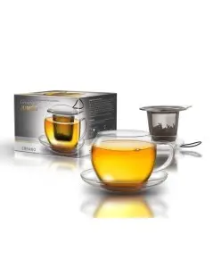 Tazza di Vetro Jumbo 450ml | Creano Teaglass | Tazza di Tè