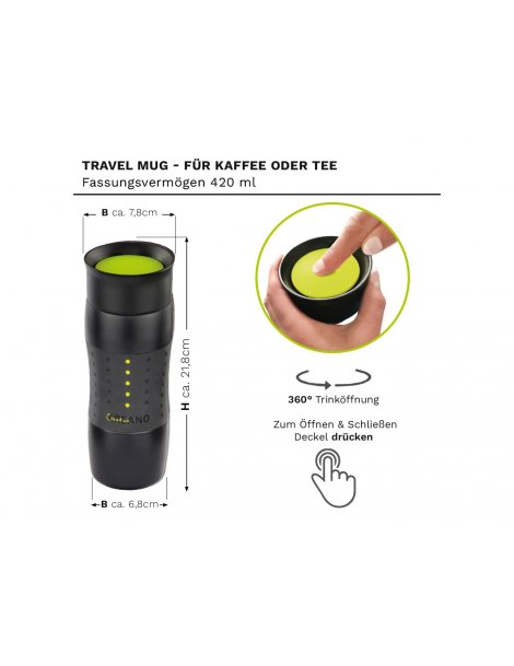 Taza Térmica Creano Design Travel Mug - 420ml