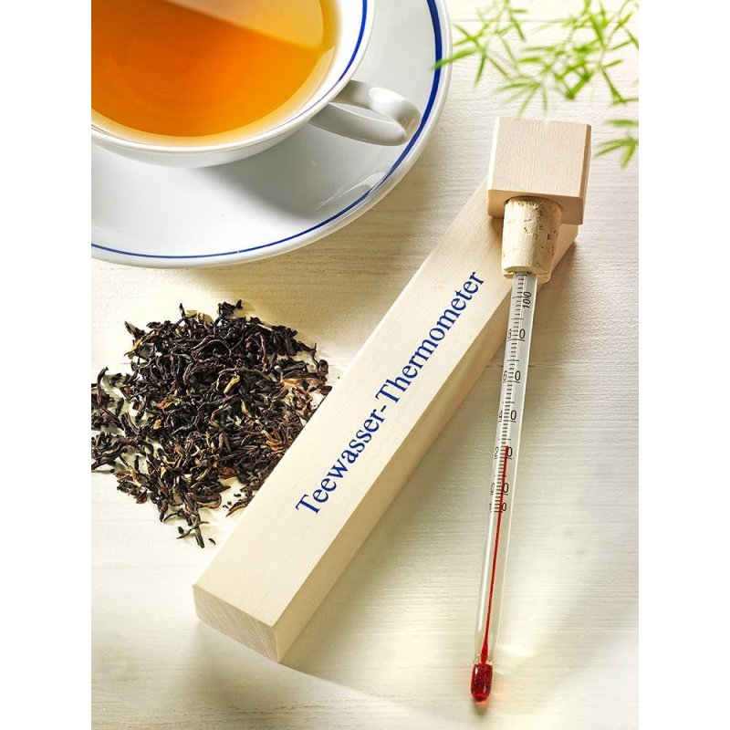 Tea Water Thermometer, Designed in Wood