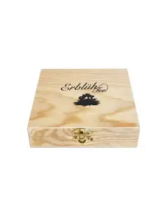 Caixa de Madeira com 12 Flores de Chá | Creano Blooming Teas | Flor de Chá