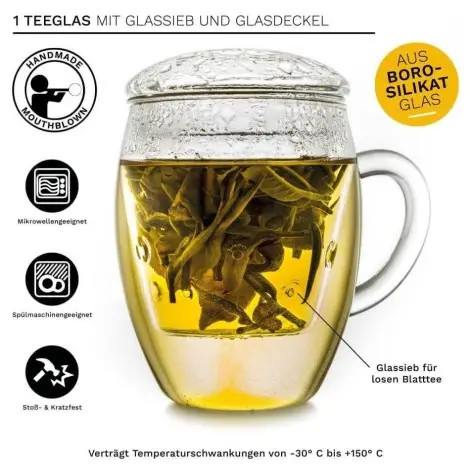 Tazza di Vetro Teaglass - 400ml