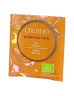 Thé Creano Curcuma Chaï Bio en 20 Sachets | Thé Biologique Ayurvédique