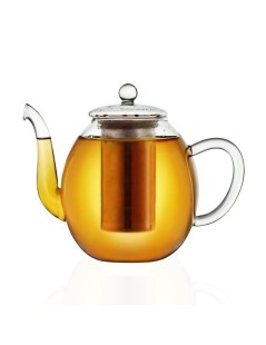 Théière en Verre avec Infuseur 1500ml - Résistant aux Hautes Températures