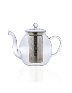 Théière en Verre avec Infuseur 1500ml - Résistant aux Hautes Températures