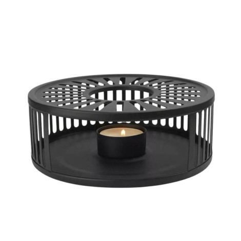 Scalda Teiera Acciaio Inox - Stripes Black per Mantenere Caldo il Tè