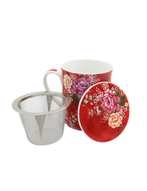 Caneca de Porcelana com Infusor "GRACE" - 320ml