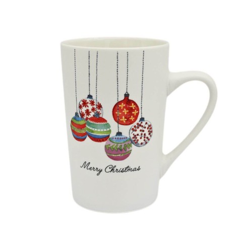 Tasse en Porcelaine Boules de Noël avec 350ml c'est votre cadeau idéal