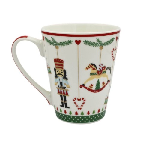 Caneca de Porcelana Enfeites Natalícios - 300 ml