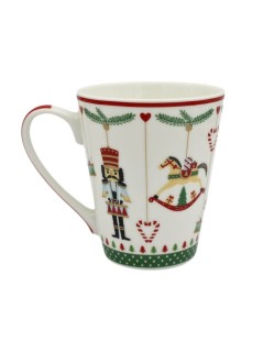 Caneca de Porcelana Enfeites Natalícios - 300 ml