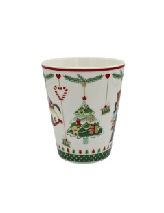 Caneca de Porcelana Enfeites Natalícios - 300 ml