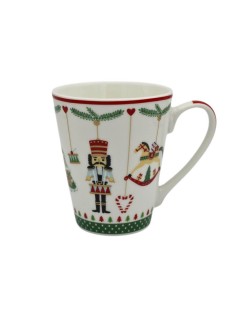 Caneca de Porcelana Enfeites Natalícios - 300 ml