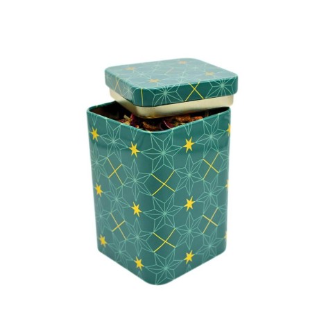 Elegant Star Tea Tin with 100grs capacity is the ideal Christmas Gift