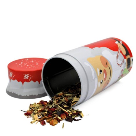 Holly Christmas Tea Tin 150grs is ideal for store Tea, Coffee or Biscuits