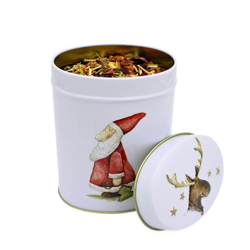 Santa and Angel Tea Tin with 150grs cap. is the ideal Christmas gift