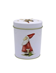 Lata de Navidad Papá Noel y Ángel con 150grs es perfecta para guardar Té