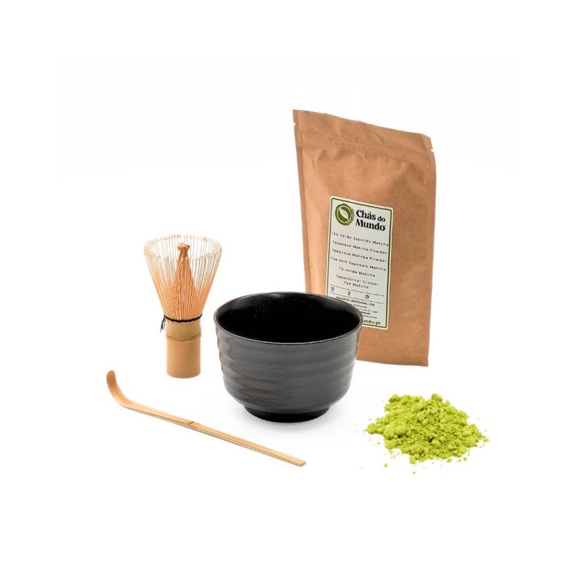 Japanisches Matcha-Set 4-teilig - Schwarz