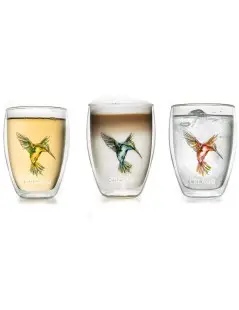 Collezione di Tazze Hummingbird per il Tè | Creano Doppia Parete di Vetro