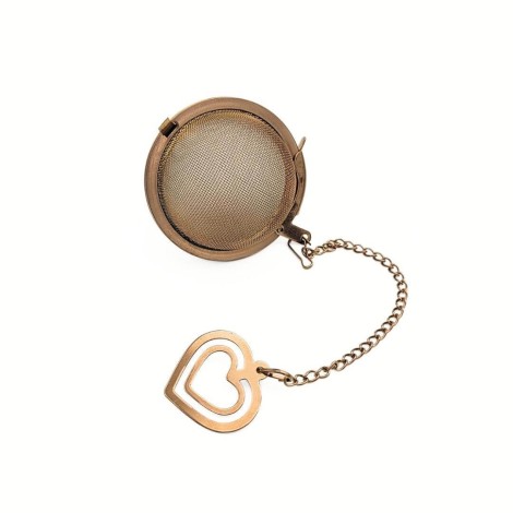 Infusore per Tè Rose Gold a Sfera di Rete - Inox, Resistente e Raffinato
