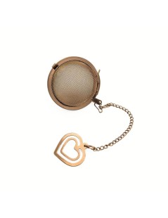 Infusore per Tè Rose Gold a Sfera di Rete - Inox, Resistente e Raffinato