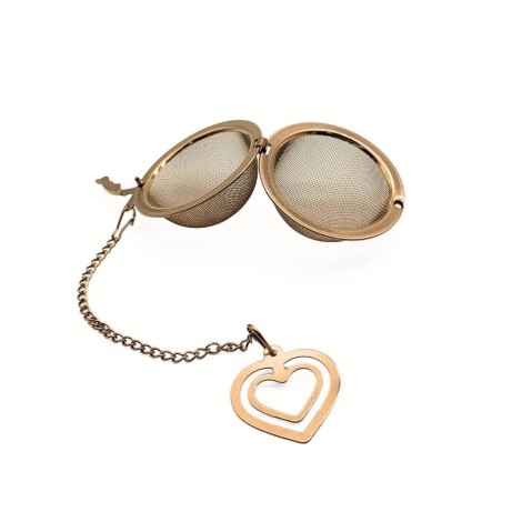 Infusore per Tè Rose Gold a Sfera di Rete - Inox, Resistente e Raffinato