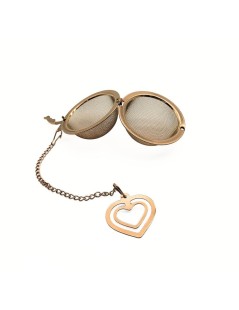 Infusore per Tè Rose Gold a Sfera di Rete - Inox, Resistente e Raffinato