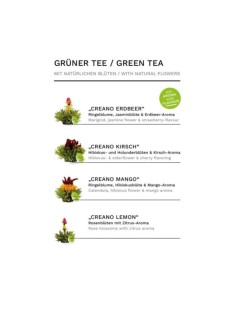 Caixa de Madeira Tealini - 12 Flores de Chá Verde