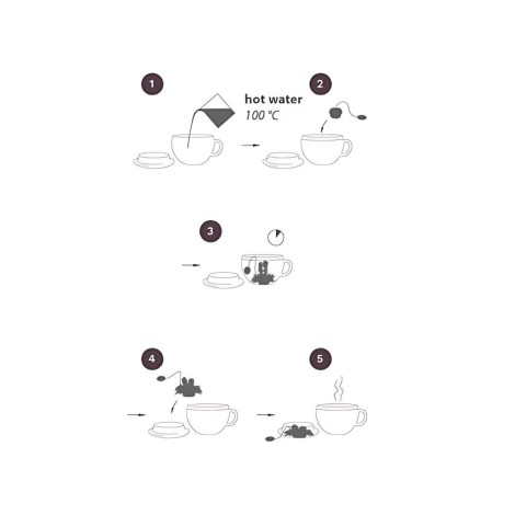 Caixa de Madeira Tealini - 12 Flores de Chá Verde