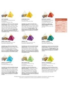 Coffret de Tisanes Bio Creano Premium - 18 Pyramides Aromatiques
