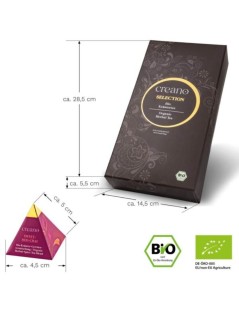 Caja de Tés Ecológicos Creano Premium - 18 Pirámides de Mezlas Orgánicas