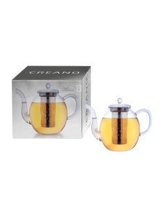 Teiera di Vetro Creano con Infusore 1,5L - Resistente alle Alte Temperature