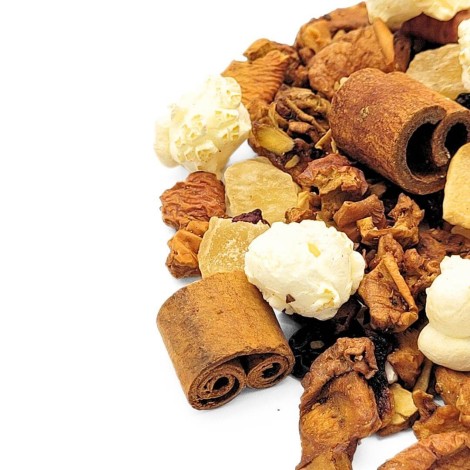 Tè di Frutta Popcorn Delice – Infusione Dolce e Tropicale dalle Note Tostate