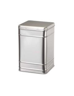 Barattolo in Latta per Espositore Argento 2kg Ideale per conservare il Tè