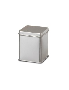 Barattolo Latta per Tè in argento 100grs