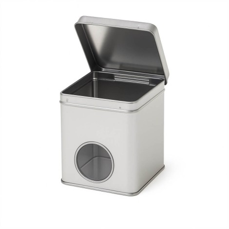 Barattolo Latta per Tè in argento con display 250grs | Buone condizioni